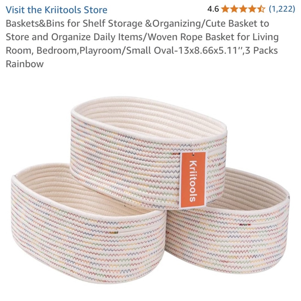 Set of 3 Storage Baskets
